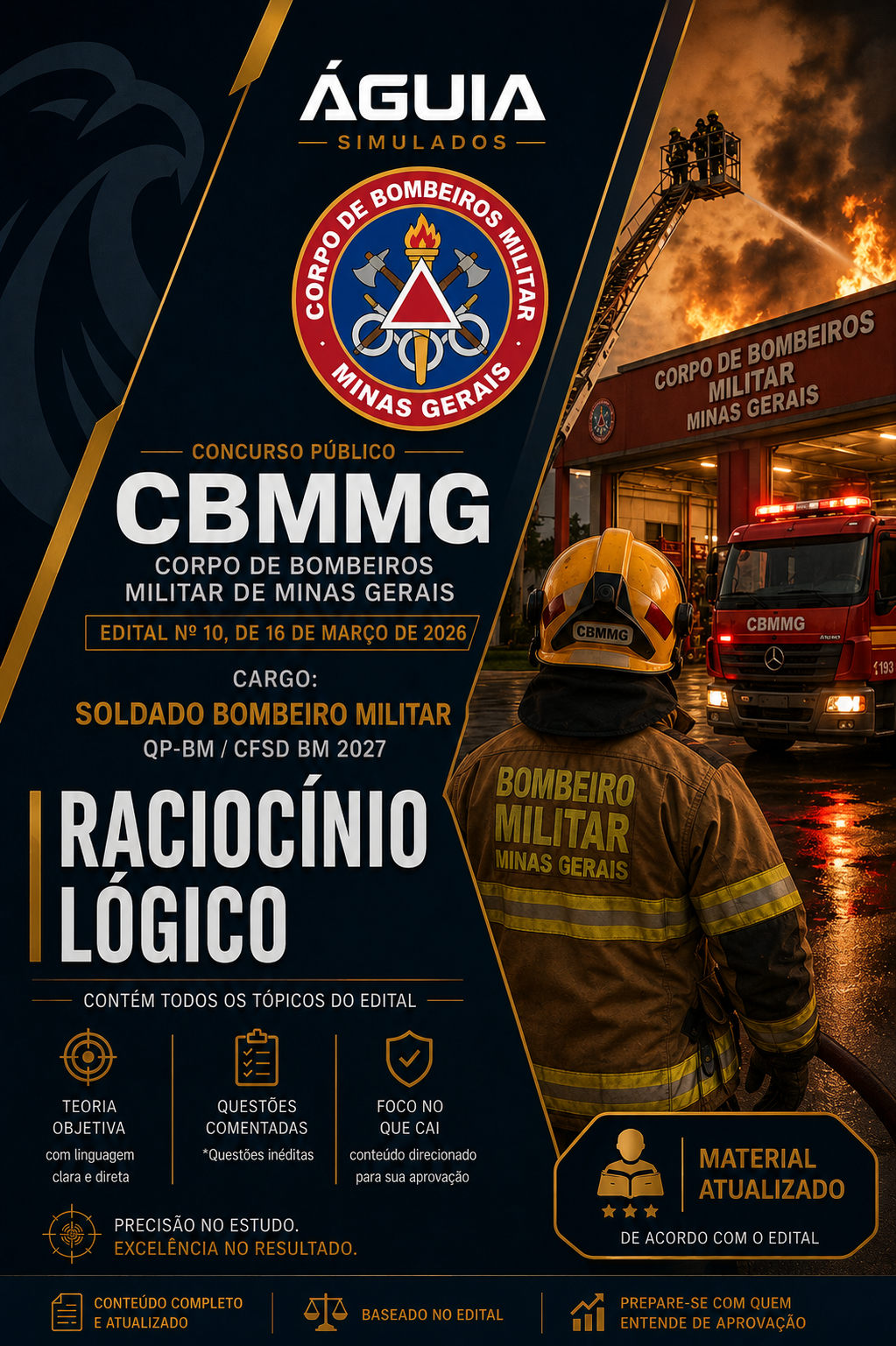 Apostila Bônus de Raciocínio Lógico e Matemático – Soldado Bombeiro Militar CBMMG 2027