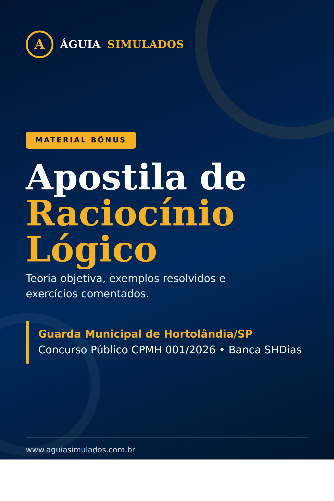 Apostila Bônus de Raciocínio Lógico – GCM Hortolândia/SP 2026