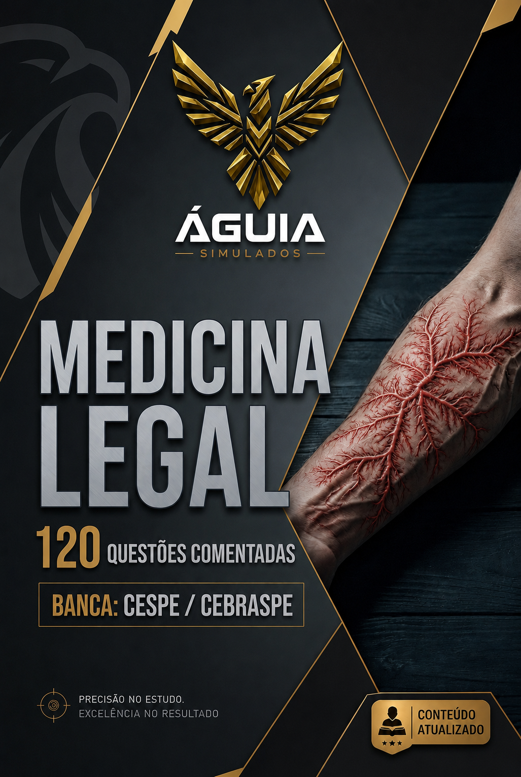 Capa da apostila de questões comentadas de Medicina Legal CEBRASPE