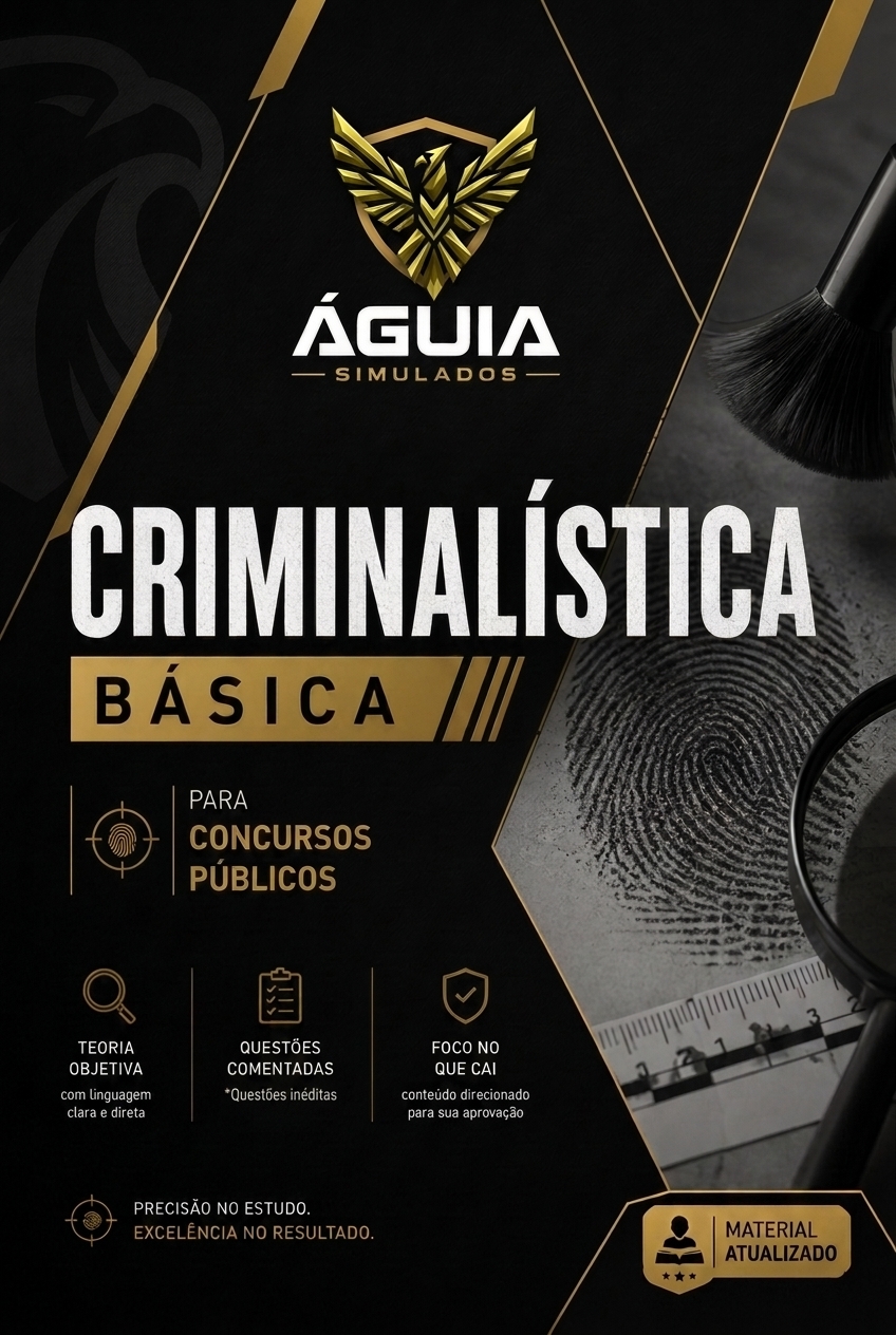 Capa da apostila de Criminalística Básica